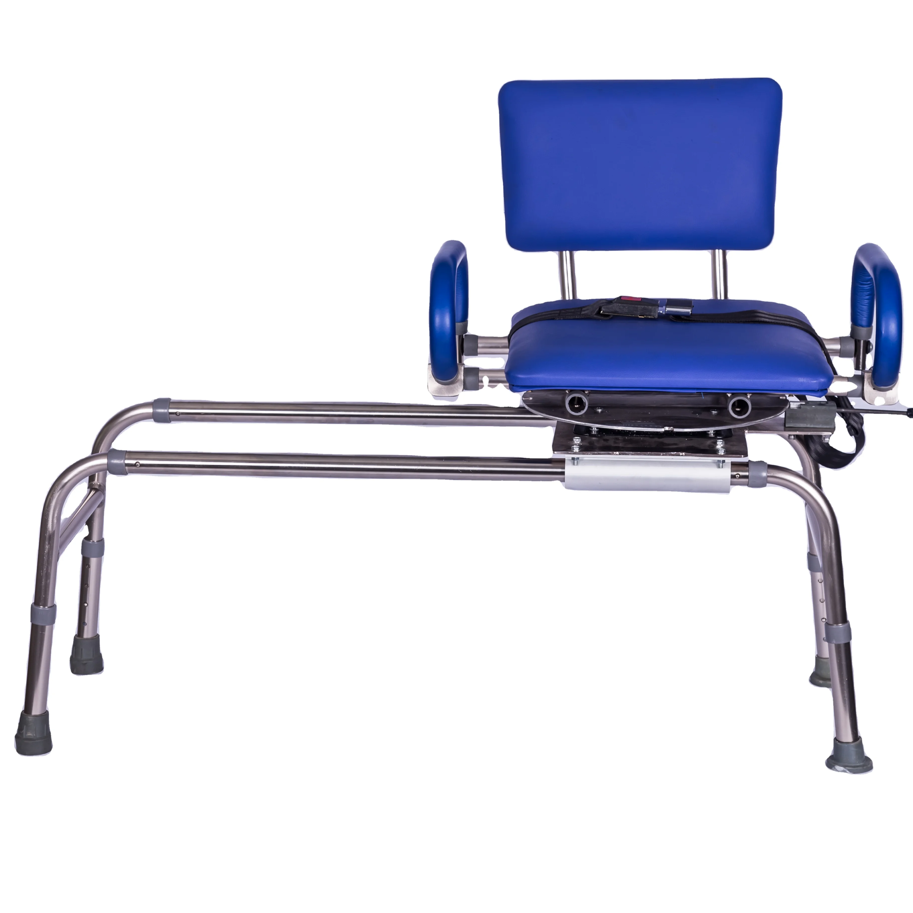 New Aluminum Comfortable Swivel Shower Chair Seat With Back Armrest Suitable For Elderly And Disabled