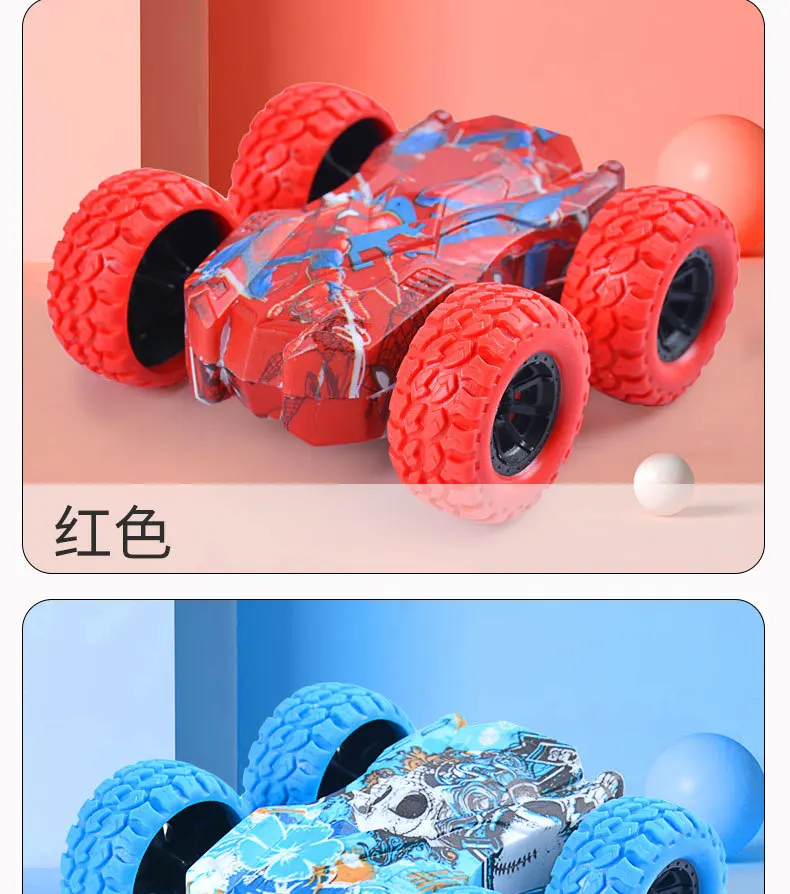 Rotation Car Toy Set Mini Stunt Car Double-sided 3d Flip Control Mini ...