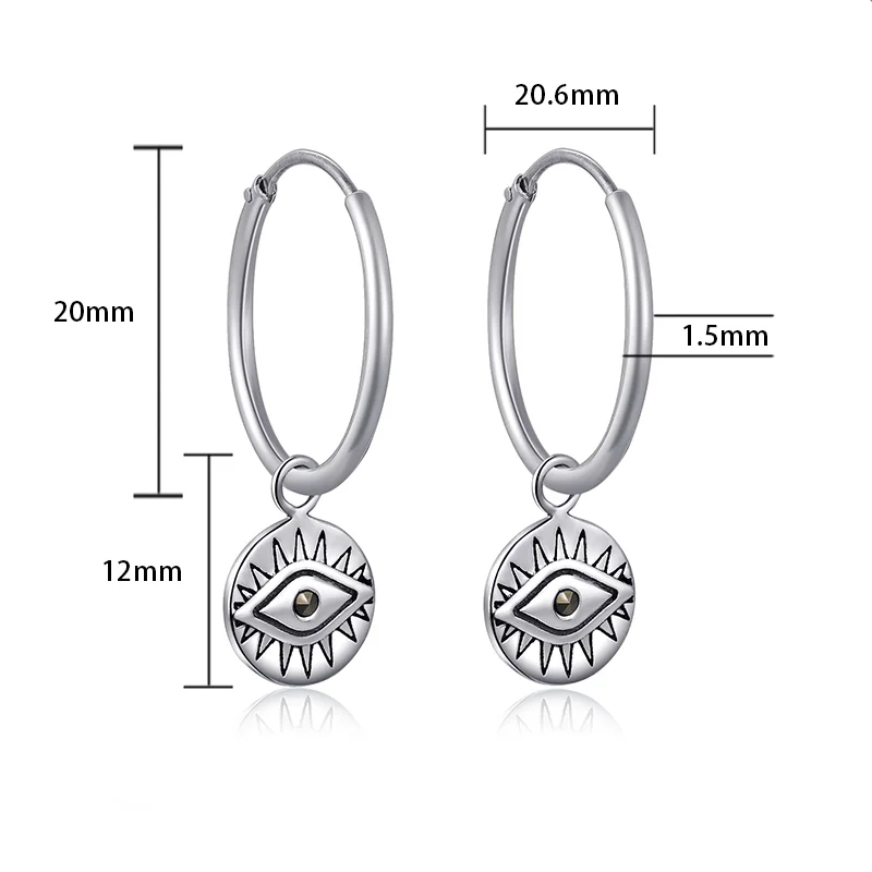 Orecchini Mezzo Cerchio Grandi In Argento 925 Semplici Ed Eleganti - Italia - Foto 3