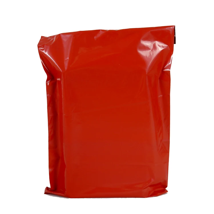 Custom Logo Printed Red Express Packaging Polybag Factory Custom Printed Design Colored Shipping Bag Logo for Mailing Bags