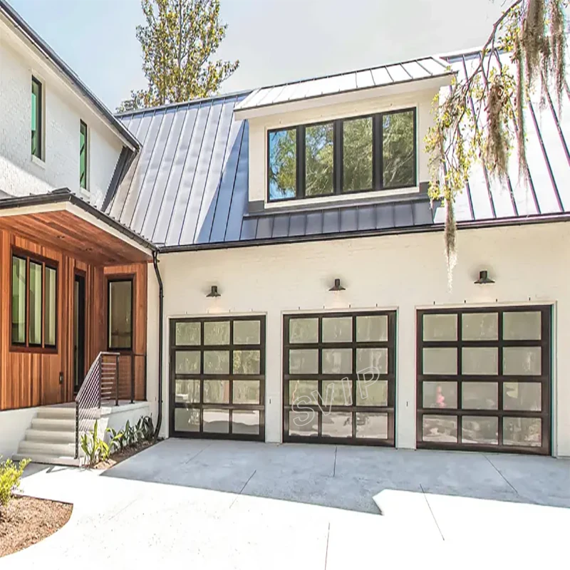 Flush Mount Modern Sectional Garage Door For Home Automatic Garage Door