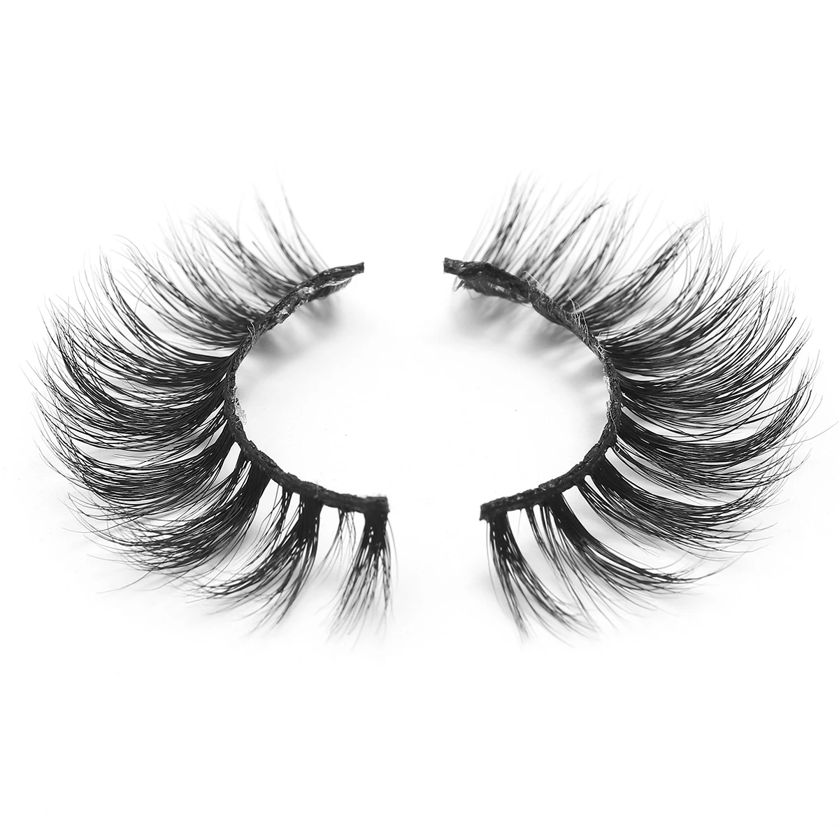 eyelash mink 100%natural wholesale Private Label strip real fluffy Mink lash 18 mm mink eyelashes