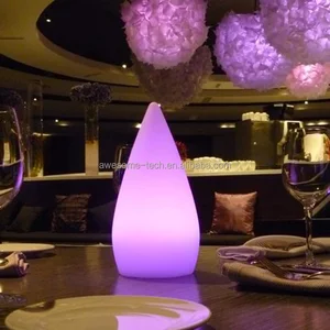 Plastic Rain Drop Led Light Multi-Color Lamp Modern Stylish Luminous Lamp Table Night Lamp