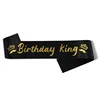 Black+ gold text-Birthday King