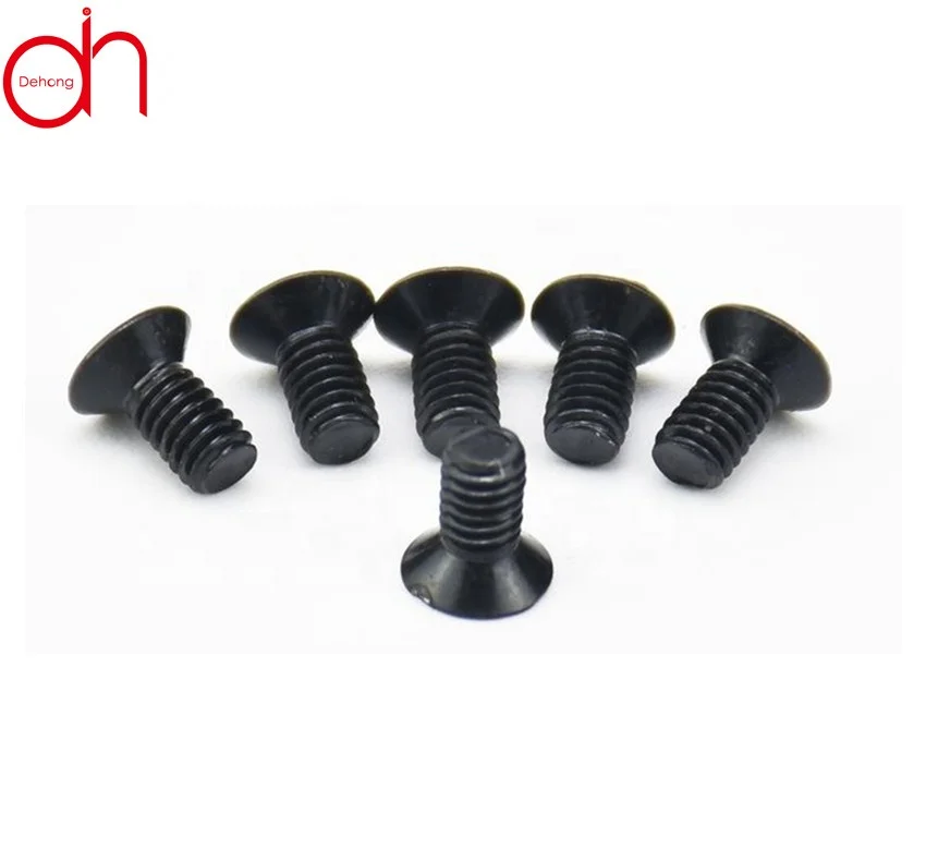 Nylon Black Display M2 Plastic Flat Cross Machine Screws