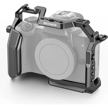NEEWER M50/M50 II Cage for Canon M50 M50 Mark II Aluminum Video Rig with Cable Clamp NATO Rail ARRI Locating Holes