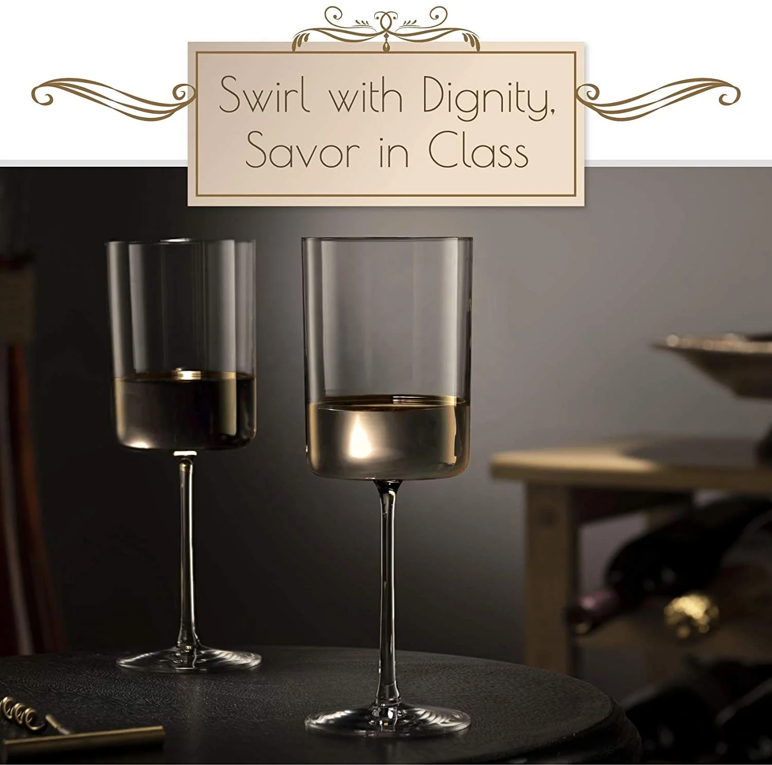 Wine Glasses Superlative Square Edge