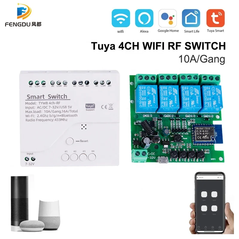 Tuya app, wifi, afstandsbediening, vooruit, omgekeerde Tuya app, wifi, afstandsbediening, vooruit, omgekeerde