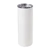white 20oz tumbler with Sealing cap