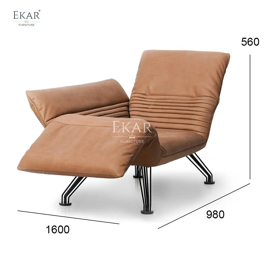 product adjustable angle metal frame lounge chair with armrests-67