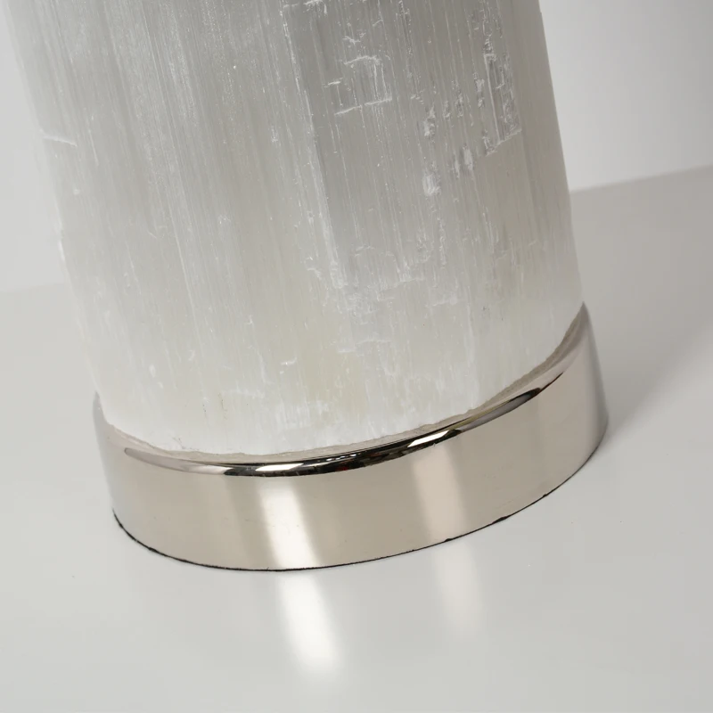 Column lustre en inox glasstable lamp inese porcelain ceramic table lamp selenite table lamp