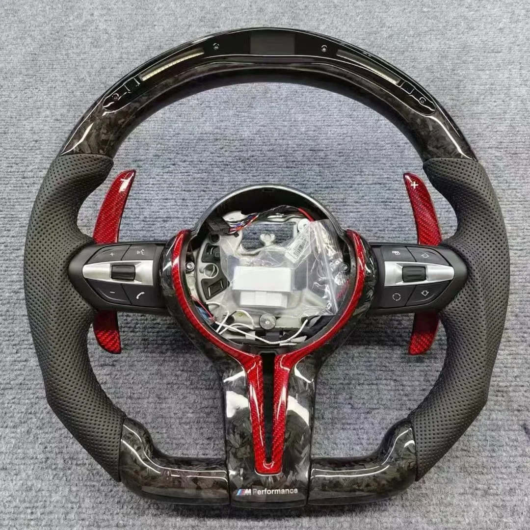 Volant automobile durable et confortable pour BMW F10 F11 F20 F21 F30 F31 F34 F32 F33 F20 F22 F23 F48 M3 M5 E90 E70_voghion.com