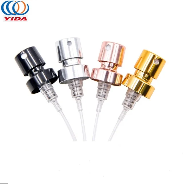 
Алюминиевый парфюмерный насос на заказ, насос для тонкого запотевания, пластиковый сопло, алюминиевый насос 