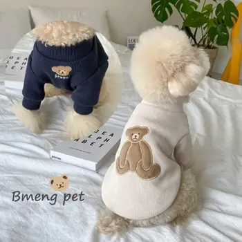 wholesale Korea ins dog knitted sweater jumper pet autumn clothes Teddy Bichon dog winter clothes for small dog