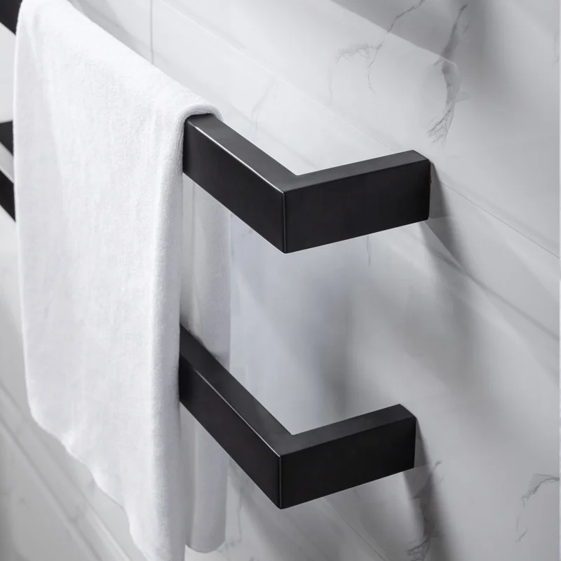 TARRIOU Black Matte Heated Towel Rail for Australia
