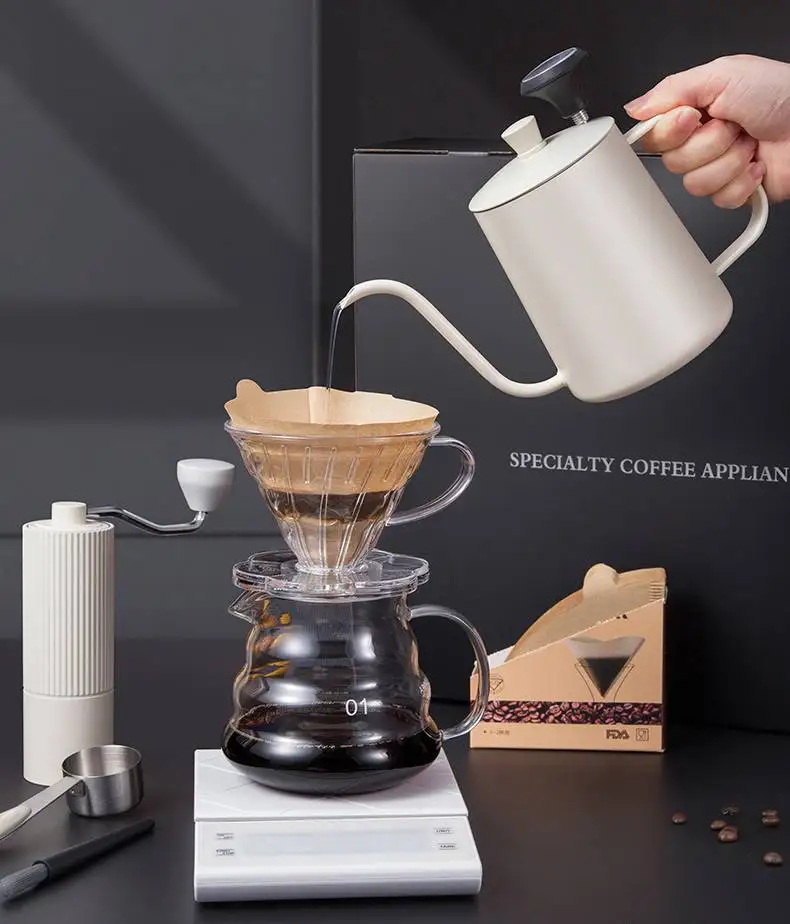 Custom Hand Pour Over Coffee Maker Set Brewing Coffee Kit Gift Set For Home And Coffee Buy