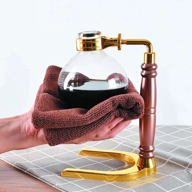 シフォンコーヒーメーカー 5杯用 グラス製アルコールバーナー テーブル 