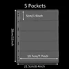Transparent 5 pockets