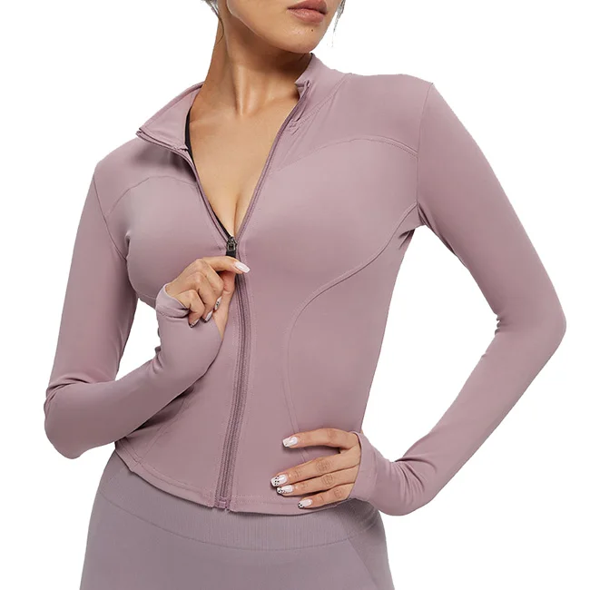 slim fit running jacket