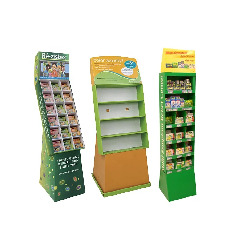 Pharmacy Pop Cardboard Product Shipper Display,Custom Cardboard Display Shelf Rack,Cardboard