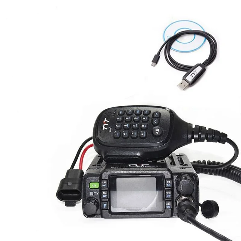 Wholesale TYT TH-8600 136-174MHz/400-480MHz IP67 Waterproof Dual Band 25W  Car Radio High Power Radio with Antenna,Clip Mount,USB Cable From 