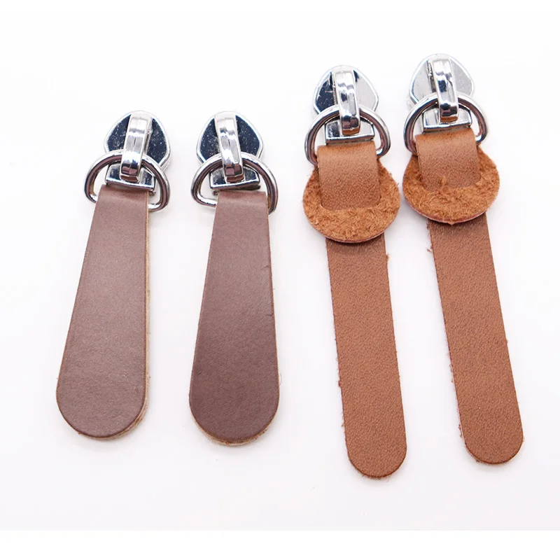 Non Lock Leather Zipper Puller