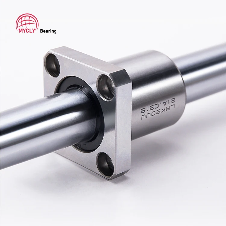 Smooth CNC LMK16UU Square Flange Linear Ball Bearing LMK16 UU LMK 16 UU LMK16AUU Bearing LMK16UU