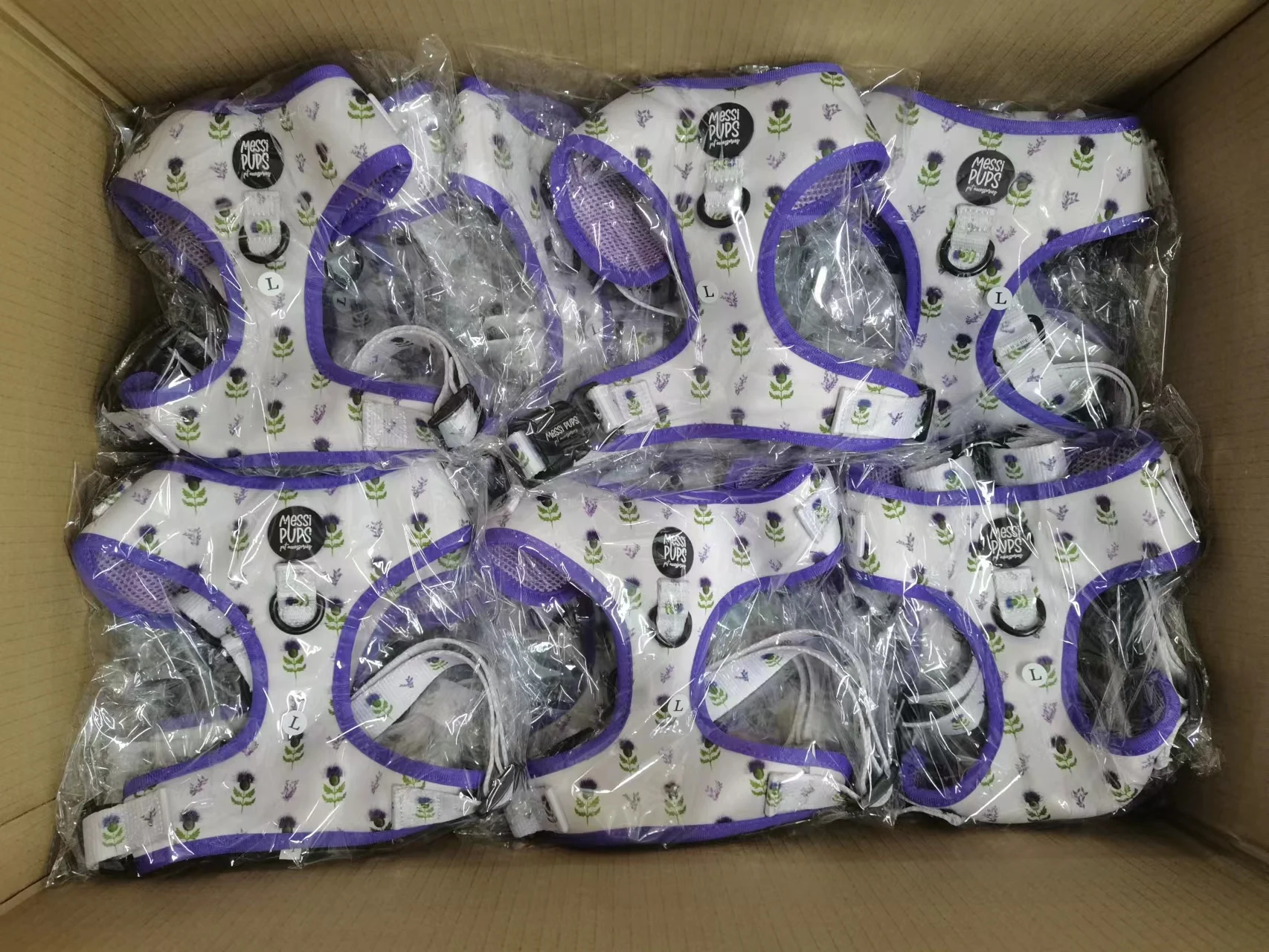 Oem/odm Custom Dog Harness Durable Waterproof Colorful Pvc Coated Strap