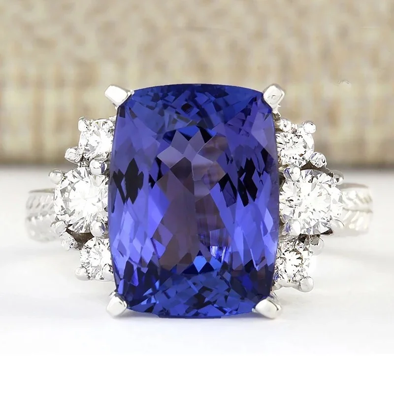 2.48ct natural sapphires diamond three stone ring 14kt lucy royal blue –  Avis Diamond Galleries