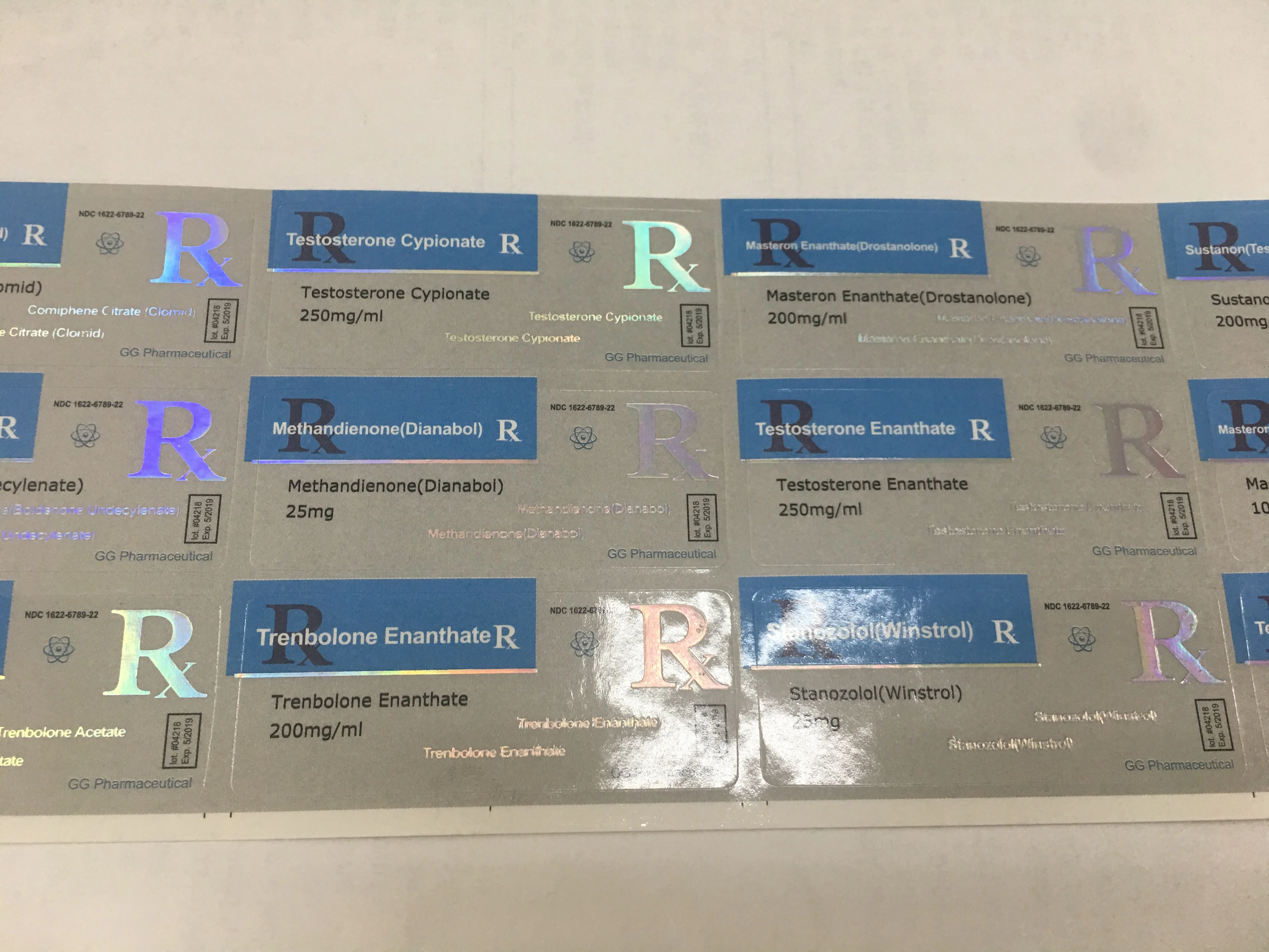 качество дешевые наклейки с использованием медицины пользовательское дизайнерское имя покрытием этикетки голограмма