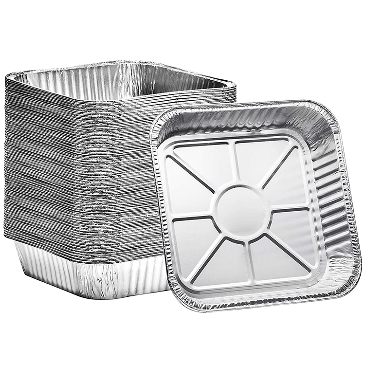 8X8 Aluminum Pans Disposable 8 Inch Square Foil Baking Pans
