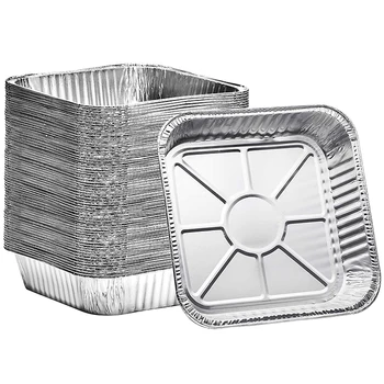 Aluminum Pans 8x8 Disposable Foil Pans 8 Inch Square Pans Tin Foil Pans ...