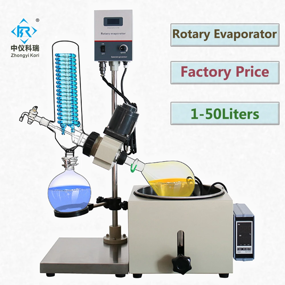 RE-201D Chemical 1l Rotovap Rotary Evaporator Vacuum Distillation Distiller evaporation device for laboratory