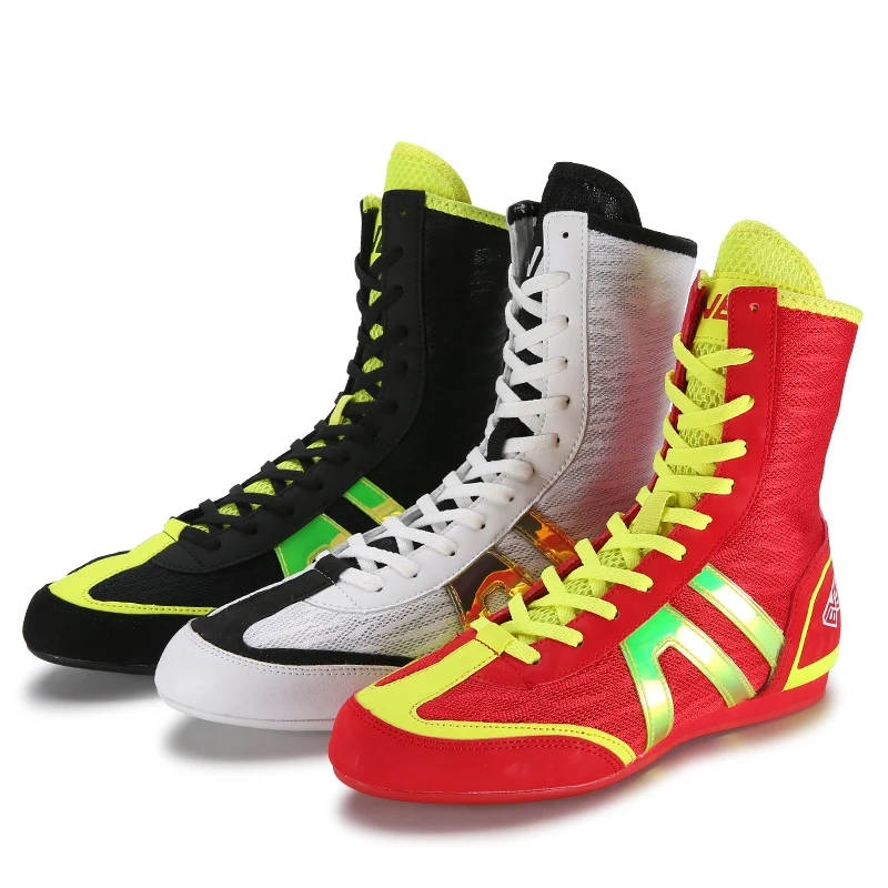 Boxing Shoes with Breathable Mesh and Durable Rubber Sole