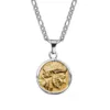 Pendentif avec chaîne Figaro en argent