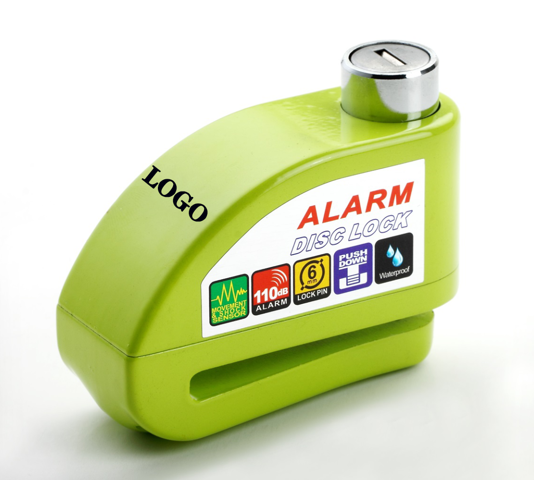 DF Colorful Alarm Disc Lock Security Anti Thief Motorbike Motorcycle Scooter Wheel Disc Brake Lock