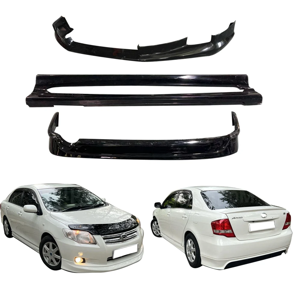 2007-2011 for Toyota for Corolla Axio Body Kit Front Lip Rear Lip Side Skirts Plastic Material No Color 2008 Axio Body Kit
