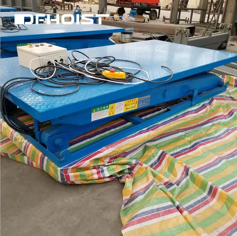 DFLIFT Low Table with Light Weight Stationary Scissor Lift  Table for Assembly Line Job