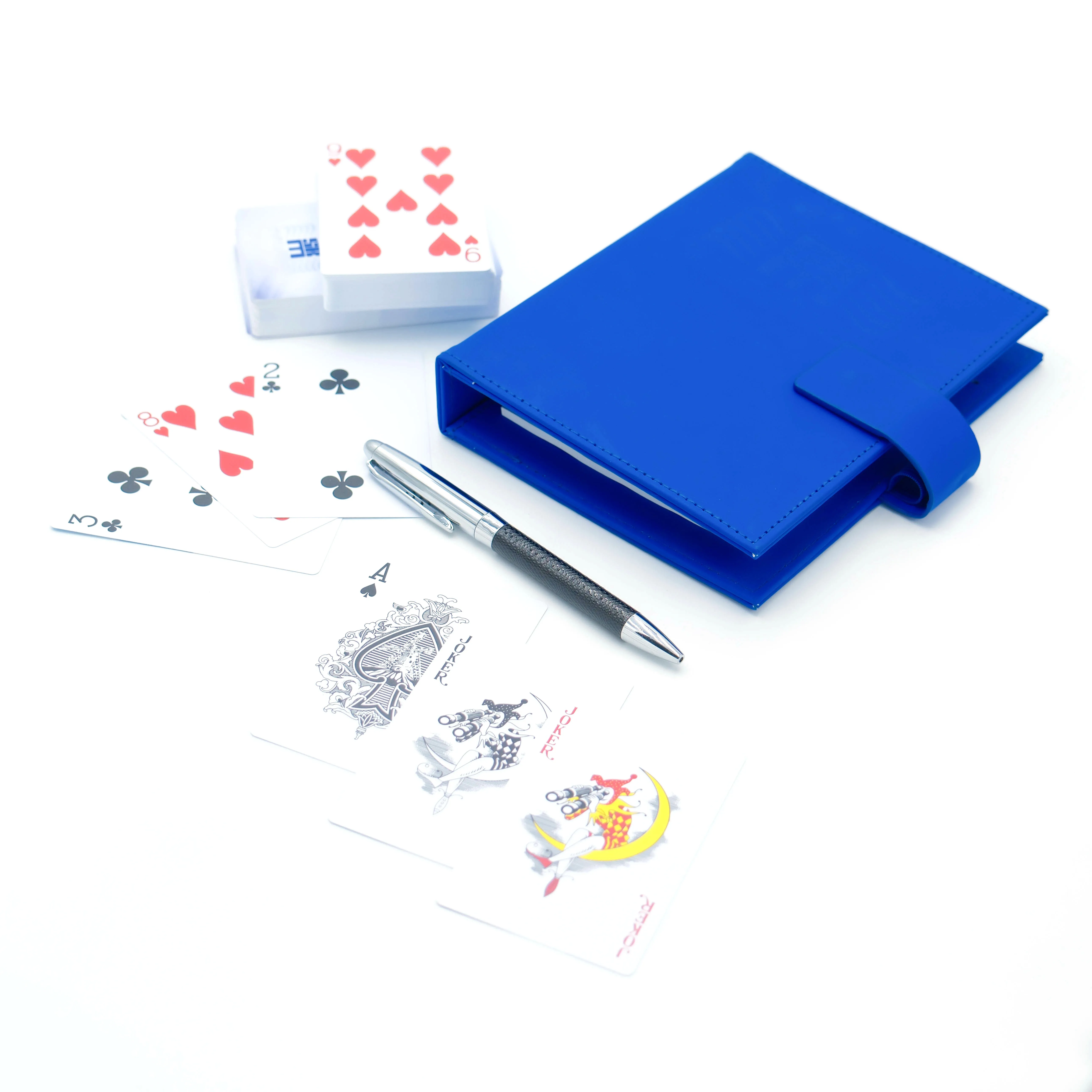 Wholesale Custom Designed PVC Waterproof Plastic Poker Playing Cards for Kids and Adults with Paper Box for Gift
