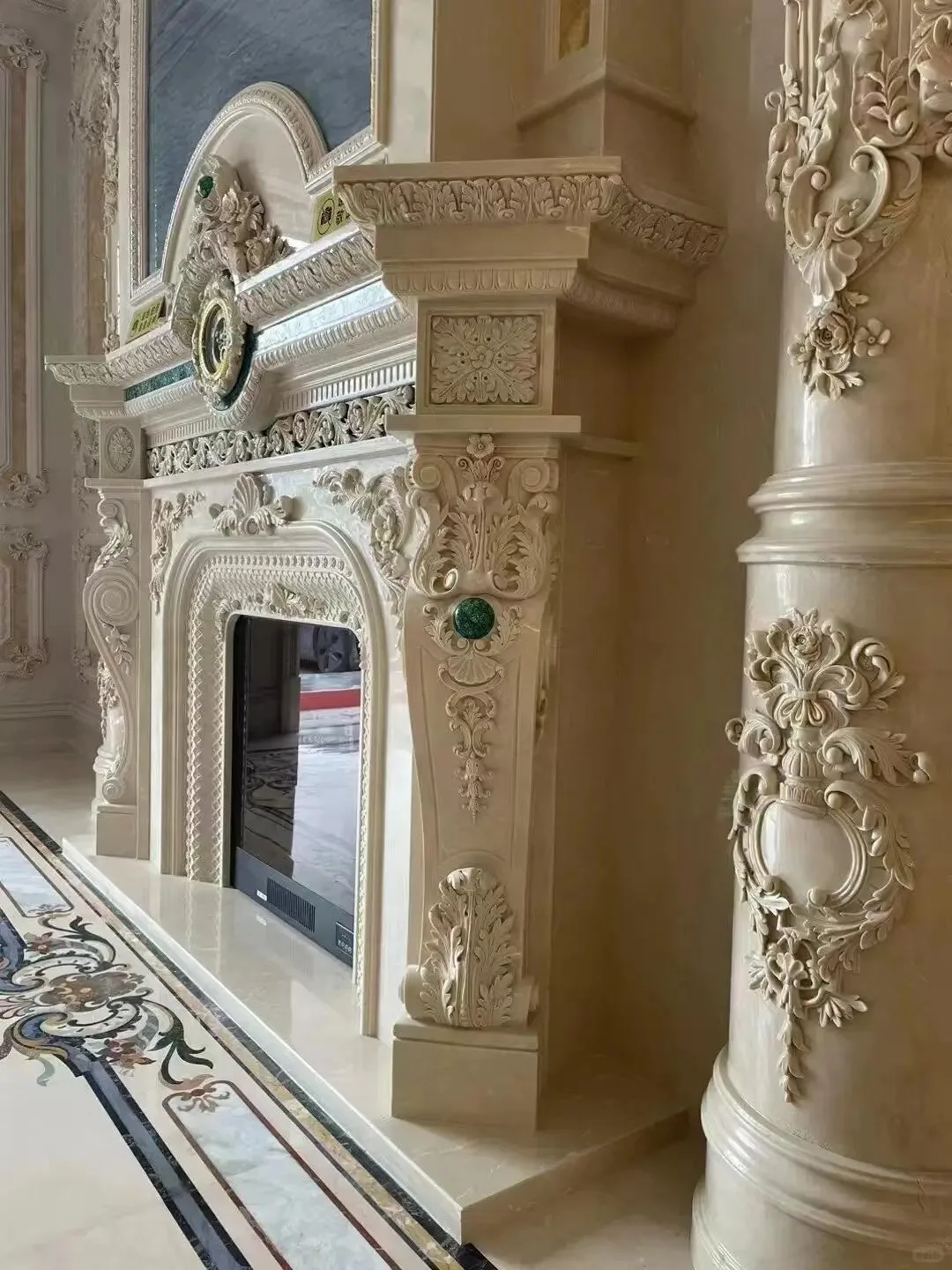 product natural beige marble carving stone carvings and sculpture home decoration marbre french style interior design-3