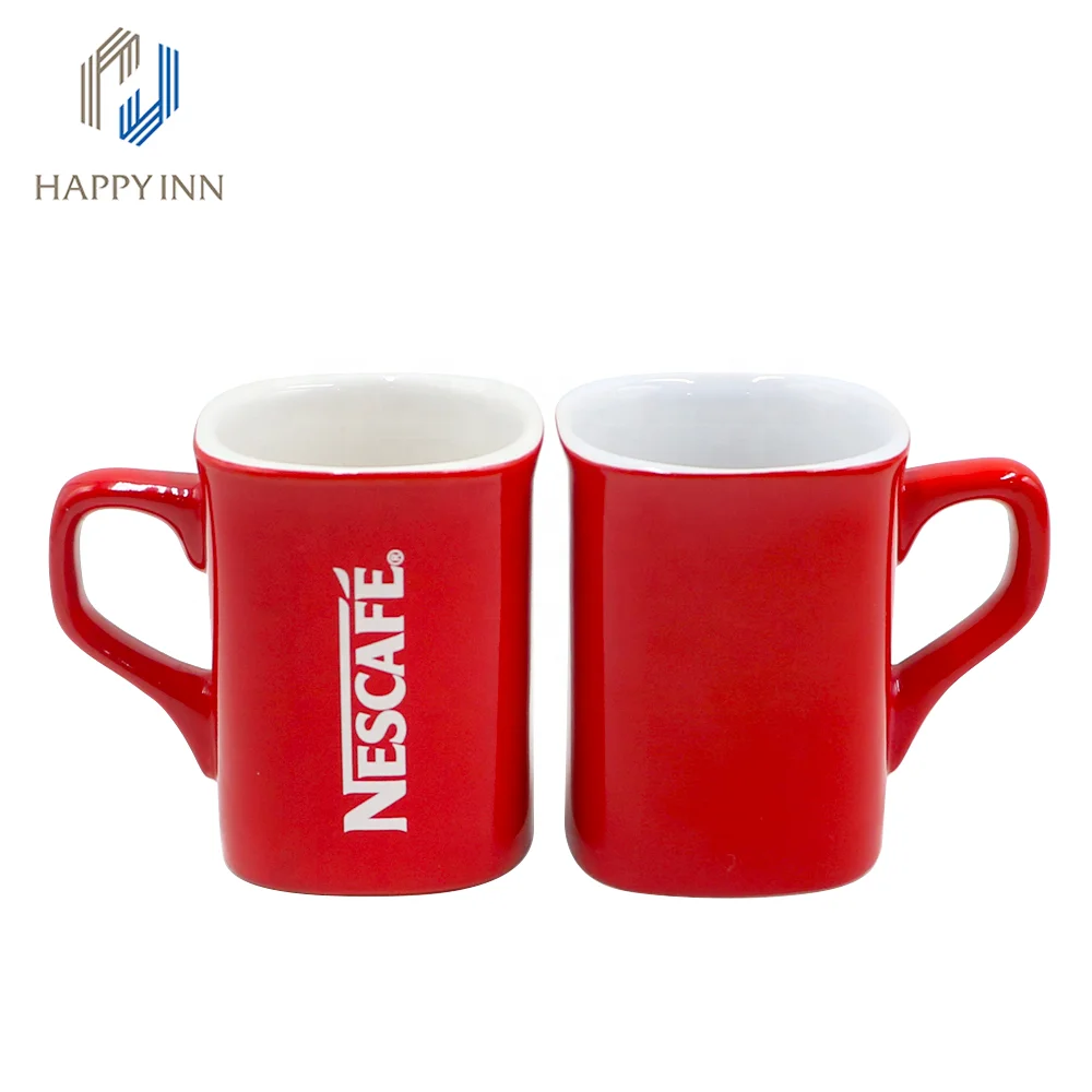 Hot Sale 9oz Square Shaped Red Glazed Ceramic Sublimation Coffee Mug Buy Ceramic Sublimation Coffee Mug Red Glazed Ceramic Sublimation Coffee Mug 9oz Square Shaped Red Glazed Ceramic Sublimation Coffee Mug Product On