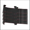 Cuero artificial negro hilo rojo