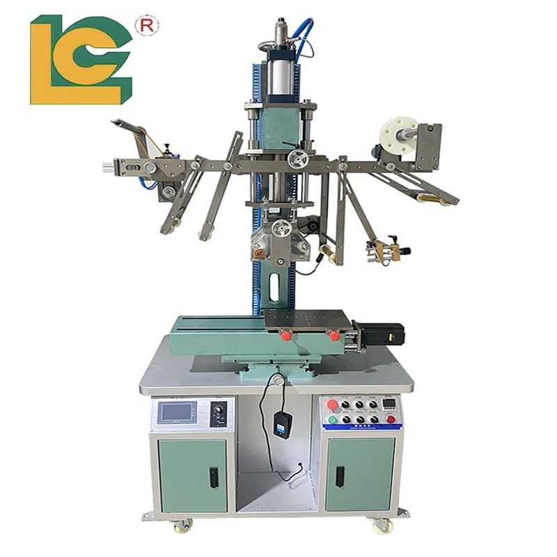 Electro-pneumatic hot foil stamping machine - 6B - LC Printing Machine  Factory Limited - for large print areas / with automatic feeder / for  leather