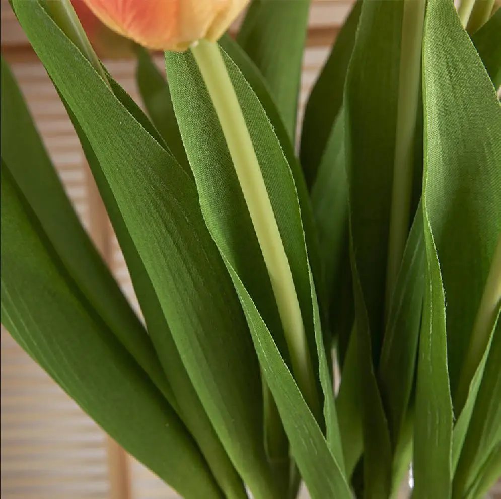 Tulips Artificial Real Touch Flower Bouquet For Decoration And Gift