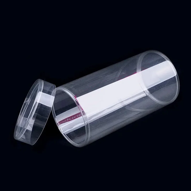 Custom Plastic Cylinder clear Box Transparent Round Tube PVC Packaging with Plastic Lid