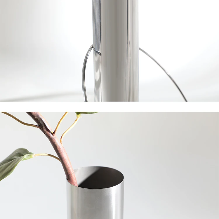 Fashim types nordic luxury flower vase wedding centrepiece round metal vase home decor