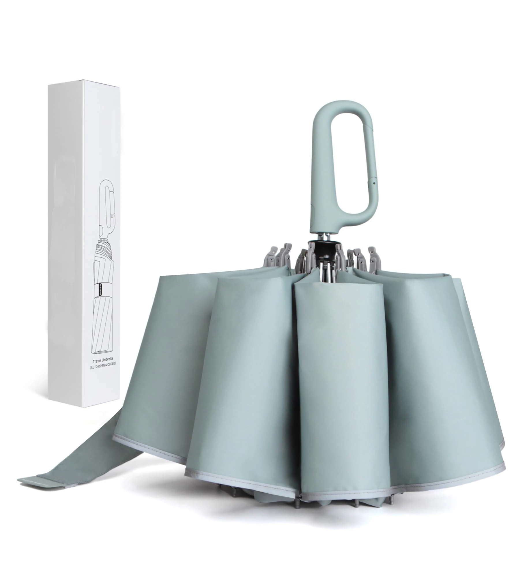 Beer Pattern Print Automatic Foldable Umbrella