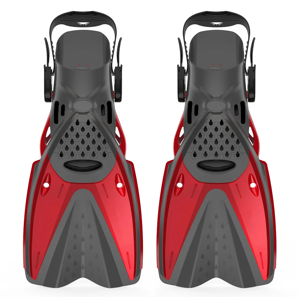 Diving Flippers Adult Adjustable Snorkeling Fins Ultra Resistant Buckles Very Light Ideal for Traveling Snorkeling Scuba Fins