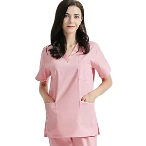 Factory Wholesale High Quality Short Sleeves Hospital Uniform