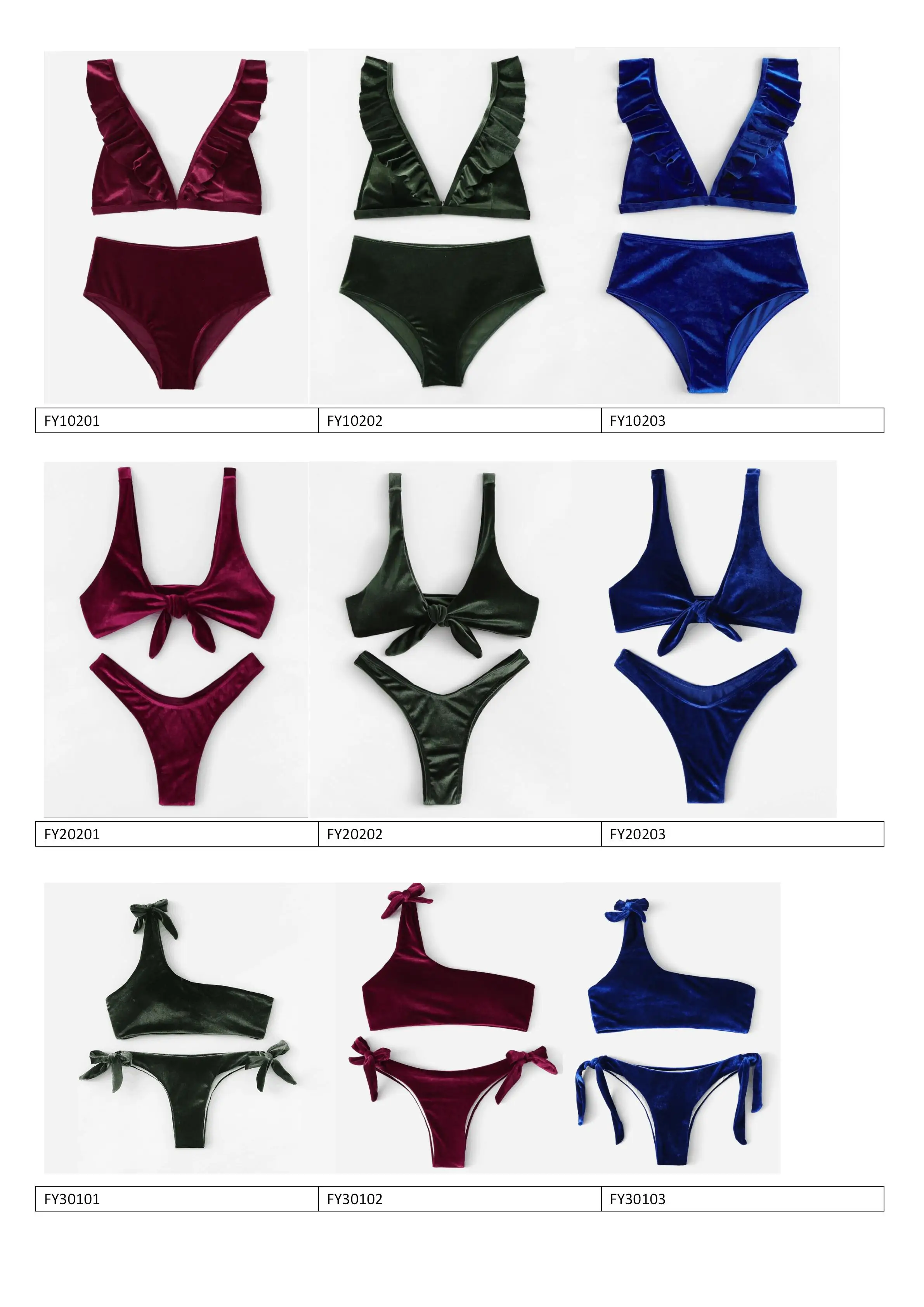 High Quality Velvet Fabric Micro Pattern Party Bikini Bra Set XXL Size Custom Tie Feature OEM Design Swimwear
